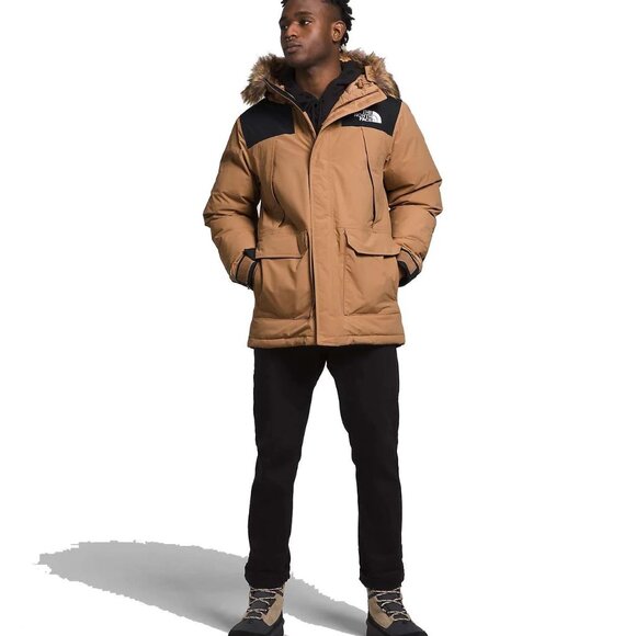 New NWT The North Face Men's Parka Coat McMurdo Down Parka, Size Men's XXL Tan - Picture 2 of 14